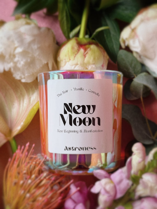 New Moon - Bougie Manifestation Nouvelle Lune